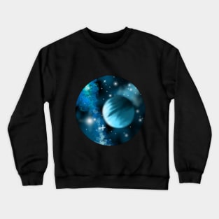 blue galaxy Crewneck Sweatshirt